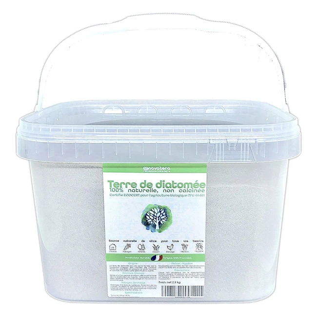 Terre de diatomée 100% française - Seau 25 kg - Protection écologique - Agriculture biologique