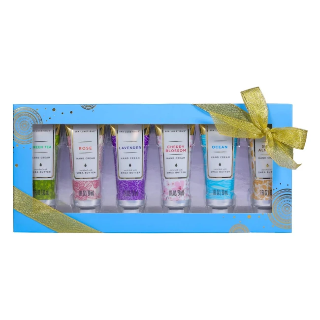 Luxetique Hand Cream Gift Set - Moisturizing Hand Lotion for Dry Hands with Vitamin E - 6x30ml