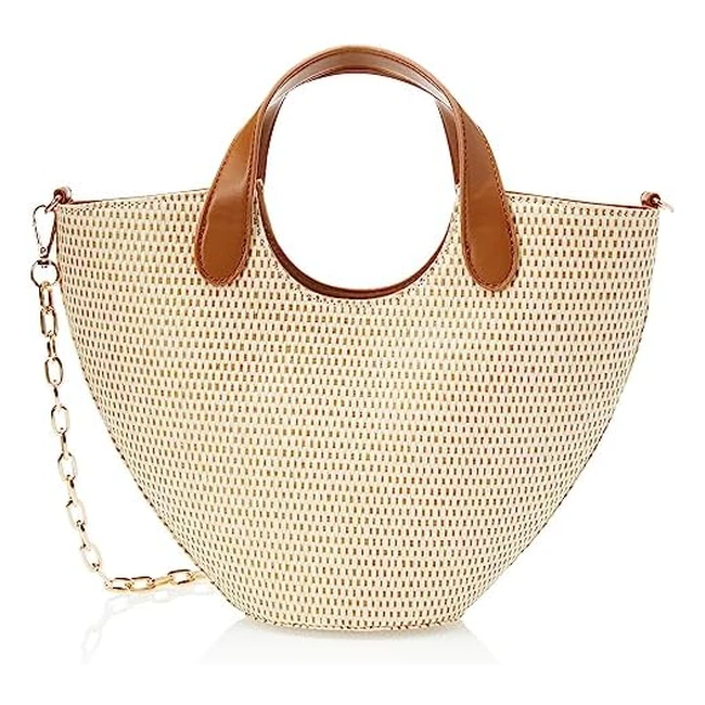Damen Jade Strohkette Handtasche - Exklusives Modell Nr 100 mit Magnetverschl