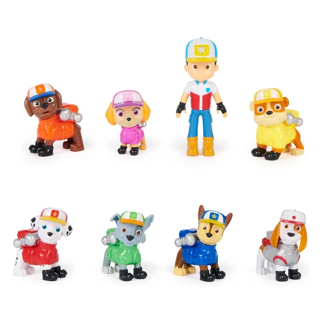 Pat Patrouille Big Truck Pups - Figurines Multipack - Ryder et les 7 chiots - Jouet enfant 3 ans