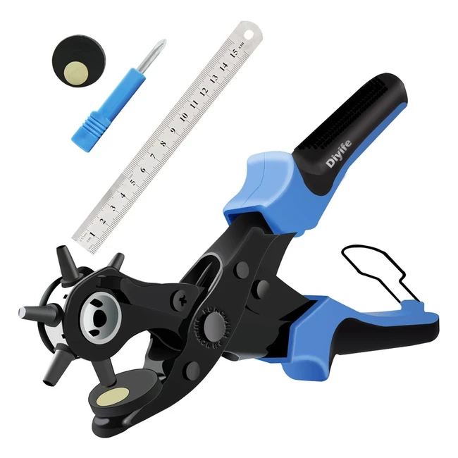 Leather Hole Punch Upgraded Version - Perfect Full Set DIYife Belt Puncher