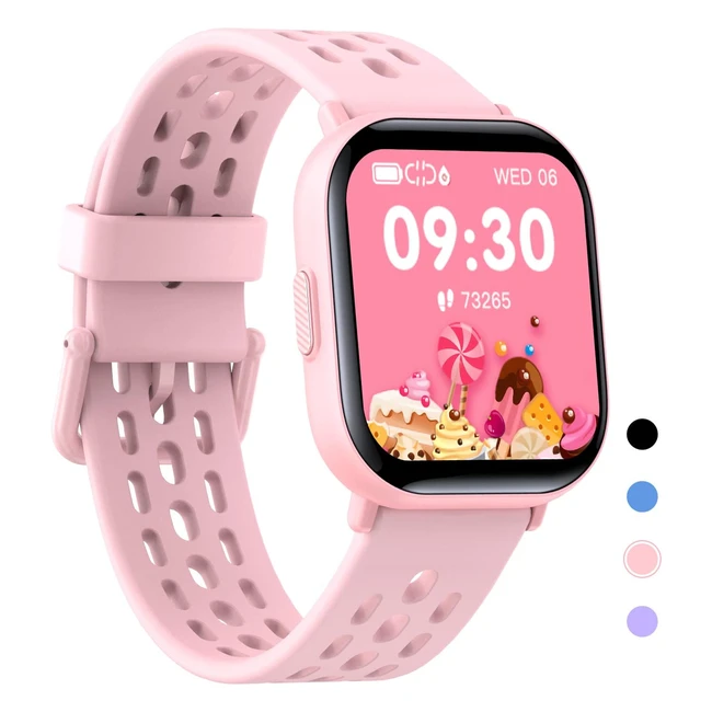 Reloj Inteligente para Niños IP68 Resistente al Agua - Monitor de Actividad Física y Sueño - Regalo para Niños y Niñas
