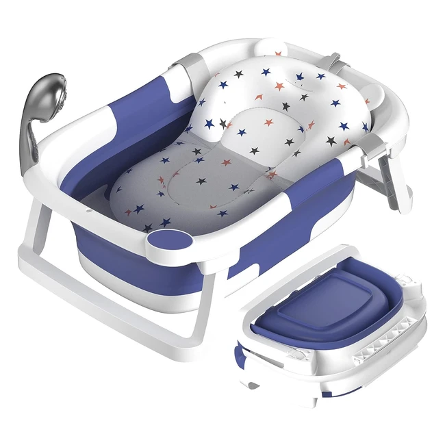 Foldable Baby Bathtub - Rabb 1st - Multifunctional - Non-Slip Mat - Portable - B