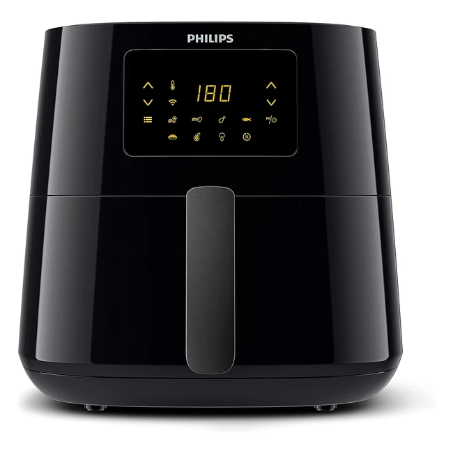 Philips Airfryer Essential XL Connected - Smarte WLAN-Verbindung, NutriU-App, Alexa-kompatibel - 7 Programme - Digitales Display - Schwarz HD928090