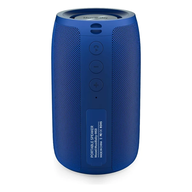 Musibaby Portable Bluetooth Speaker - Dual Pairing, 1500 mins Playtime, Waterproof, Loud Stereo