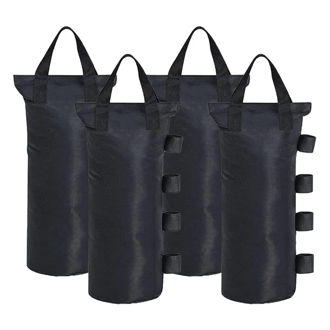 Cactiye Canopy Weight Bags - Sturdy, Portable, and Durable - Set of 4 - Black