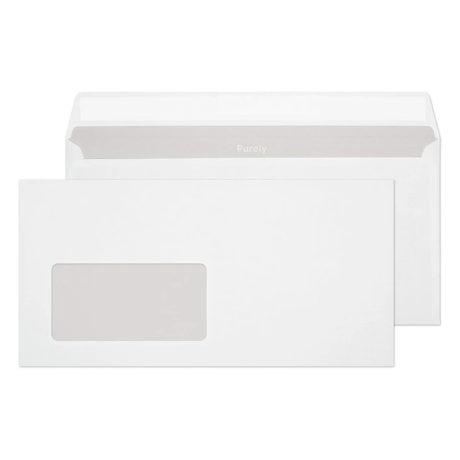 Sobres autoadhesivos Blake DL 110x220mm 75gm con ventana izquierda - Ref. 22774