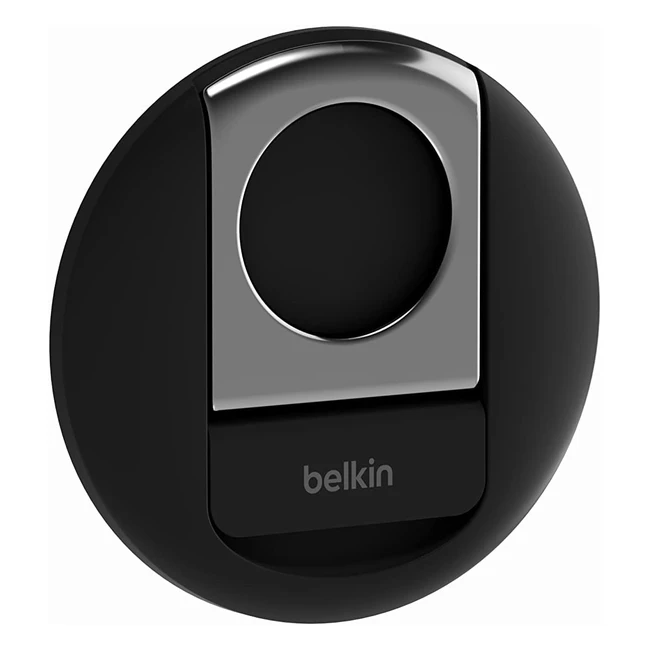 Belkin iPhonehalter mit MagSafe für MacNotebooks - Einfache magnetische Befestigung - Videokonferenzen, Facetime, Streaming - Schwarz