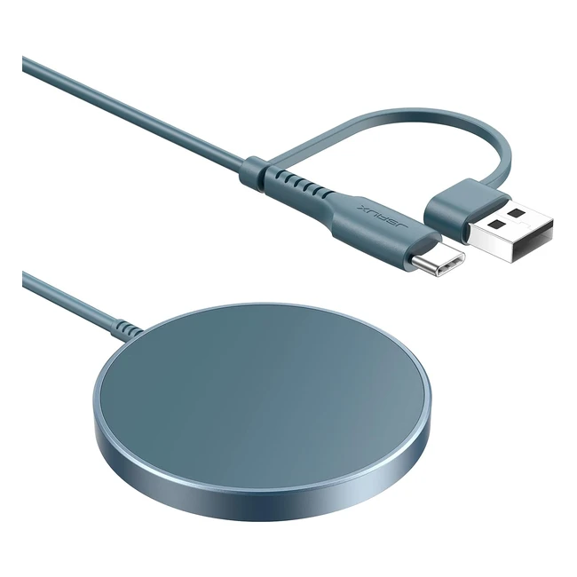 JSAUX MagSafe Charger for iPhone 15 Pro Max - Fast Wireless Charging Pad with Kickstand