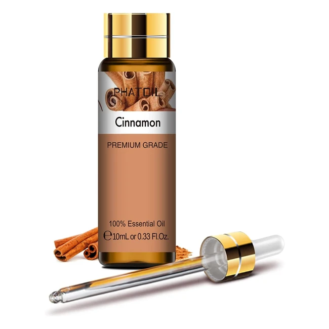 Huile essentielle de cannelle Phatoil 10 ml - Pure et naturelle - Grade d'aromathérapie
