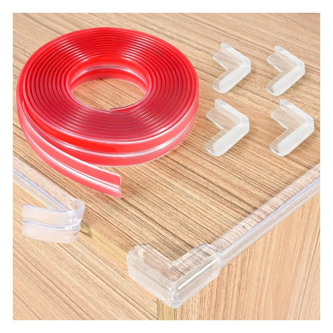 Protector Muebles Bebé Transparente - PVC Ecológico - Protege Esquinas y Mesa - Fácil Instalación