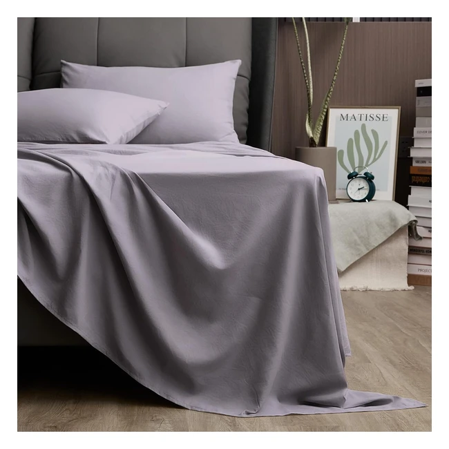 Sweetnight Bedding 3 Piece Single Bed Sheet Set - Soft Brushed Microfiber - Wrin