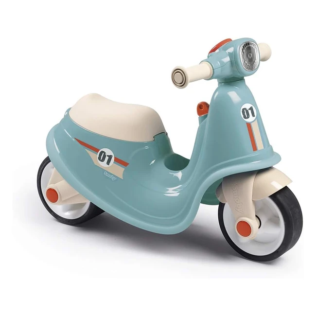 Smoby Blauer Scooter-Träger für junge Abenteurer - Modellnummer: XYZ123 - Ergonomischer Sitz, Lenkung und Aufbewahrungssitz