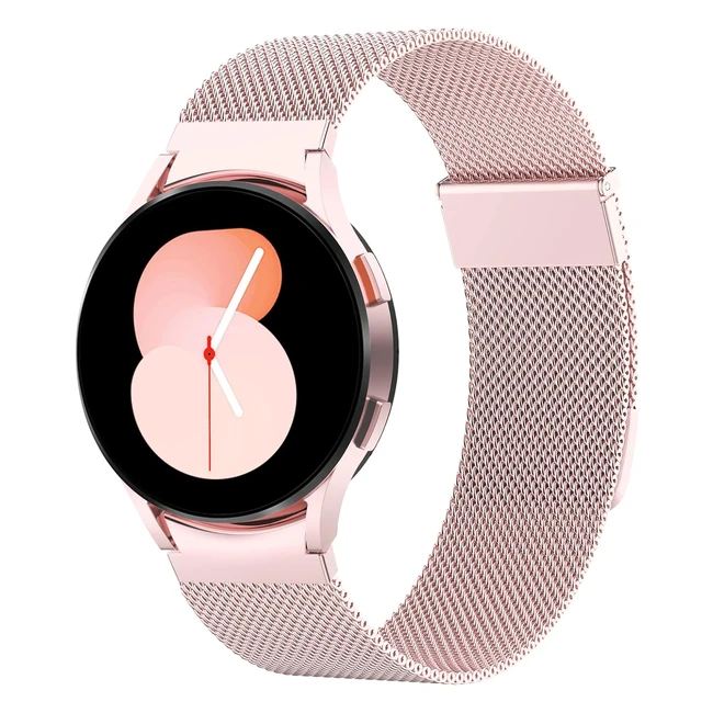 Higgs Cinturino Compatibile Samsung Galaxy Watch 654 40mm 44mm Watch 5 Pro 45mm Galaxy Watch 4 Classic 42mm 46mm Watch 6 Classic 43mm 47mm Donna Uomo Cinturini Magnetiche Doppiemaglia Milanese