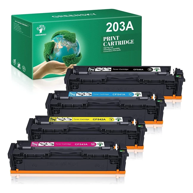 Toner compatibile Greensky HP 203A CF540A 203X CF540X per LaserJet Pro MFP M281