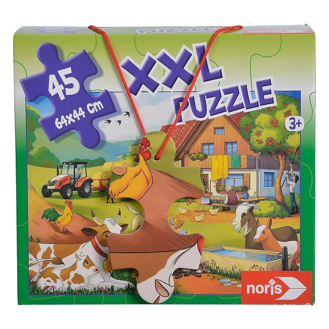 Rompecabezas Gigantes Noris 606031565 XXL - Vacaciones en la Granja - 45 Piezas - 64x44cm