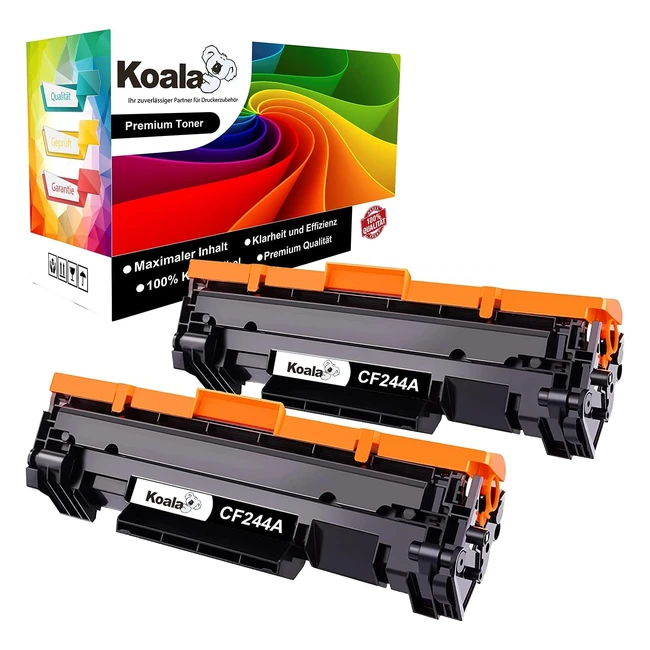 Cartucho de tóner de reemplazo Koala para HP 44A CF244A - Pack de 2