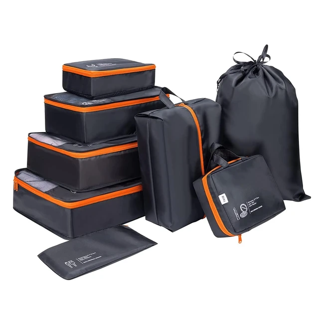 Lot de 8 boîtes de rangement pour valises - DIMJ