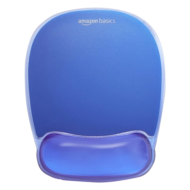 Blue Gel Wrist Rest Mouse Pad - Amazon Basics - 274cm x 216cm x 3cm