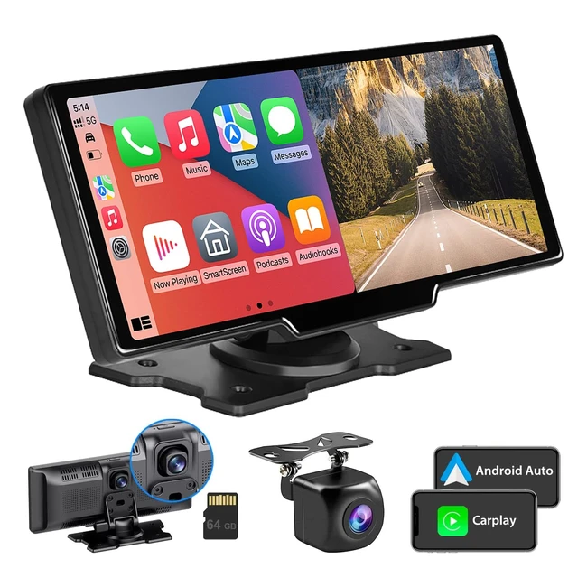 Wireless Carplay Android Auto Autoradio 10 Zoll IPS Touchscreen Looprecording 25