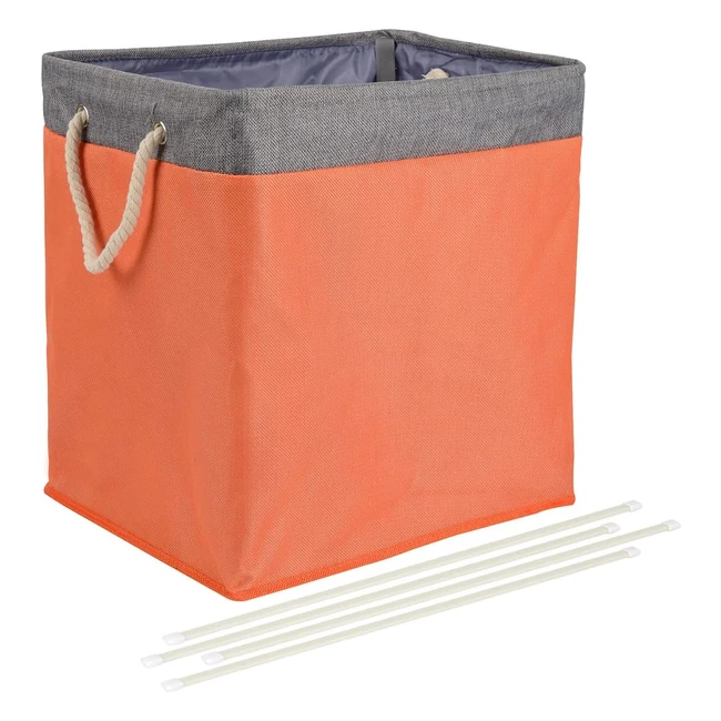 Panier à linge pliable Amazon Basics, orange, 406 x 33 x 436 cm