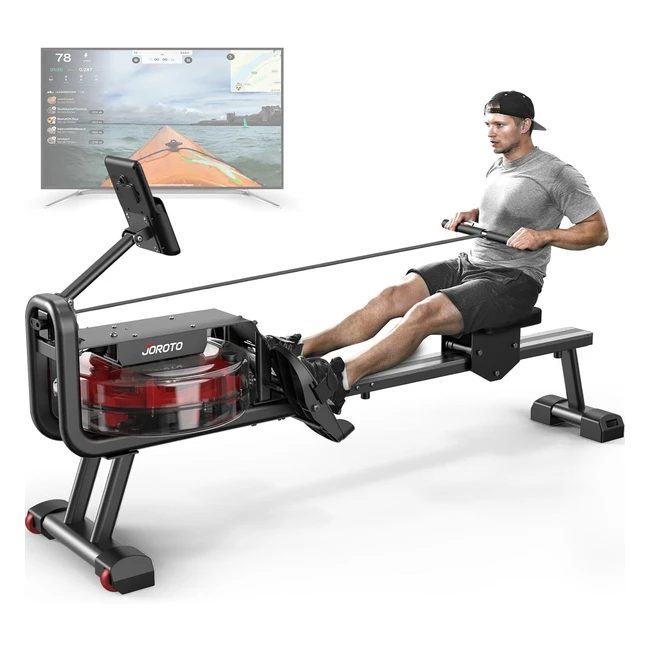 JOROTO MR23 Rowing Machine - Foldable Rower with Bluetooth - 300 lbs Weight Capa