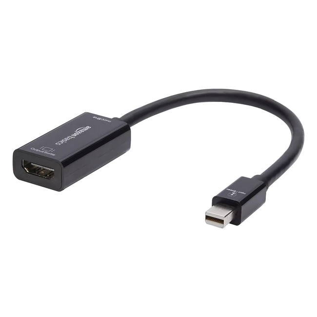 Adaptateur MiniDisplayPort vers HDMI 4K 30Hz - Amazon Basics
