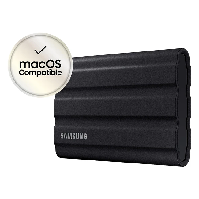 Samsung T7 Shield Portable SSD 1TB USB 3.2 Gen2 External SSD - Black | MU-PE1T0SEU