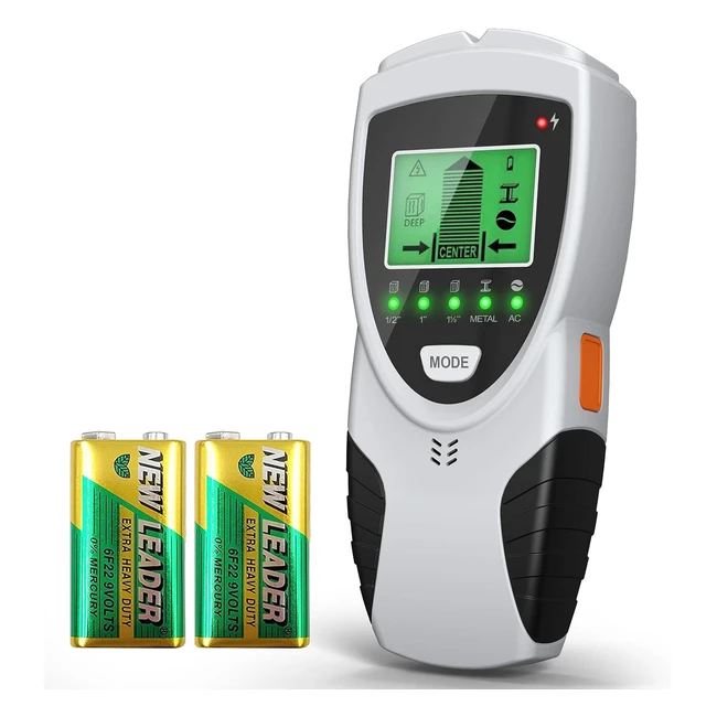 Dienmern 5 in 1 Stud Finder Wall Scanner | High Precision | LCD Display | Wire Cable Metal Wood Pipe Joist