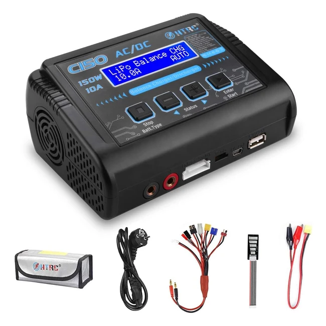 Chargeur Lipo 150W 10A 16S AC/DC C150 Noir - Batterie Nicd Liion Life Nimh Lihv Pb