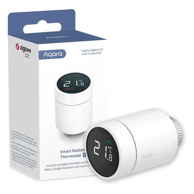 Aqara Smart Radiator Thermostat E1 - Voice Control - Energy Saving - Compatible with HomeKit, Alexa, Google Assistant - #SmartThermostat #EnergyEfficient #HomeAutomation