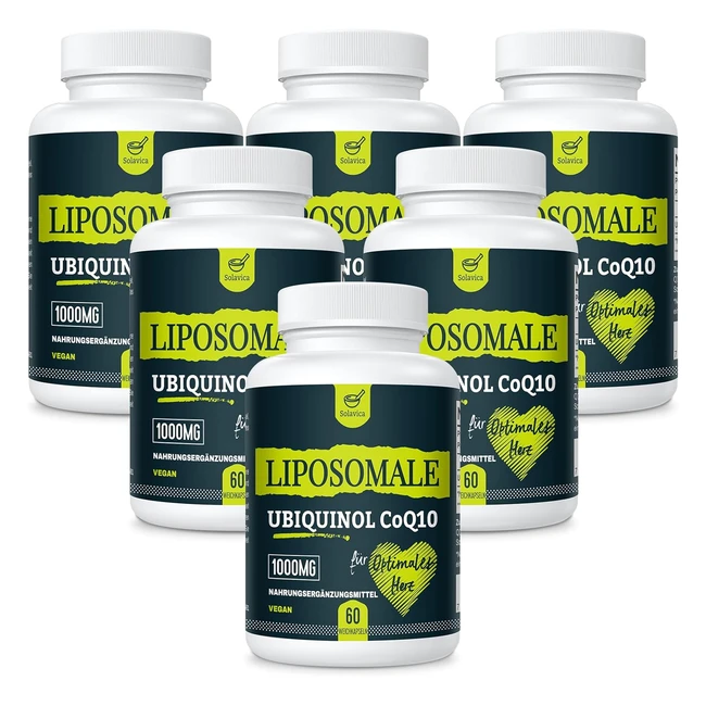 Ubiquinol Vgtalien Liposomal CoQ10 1000 mg - Antioxydant Puissant pour le C