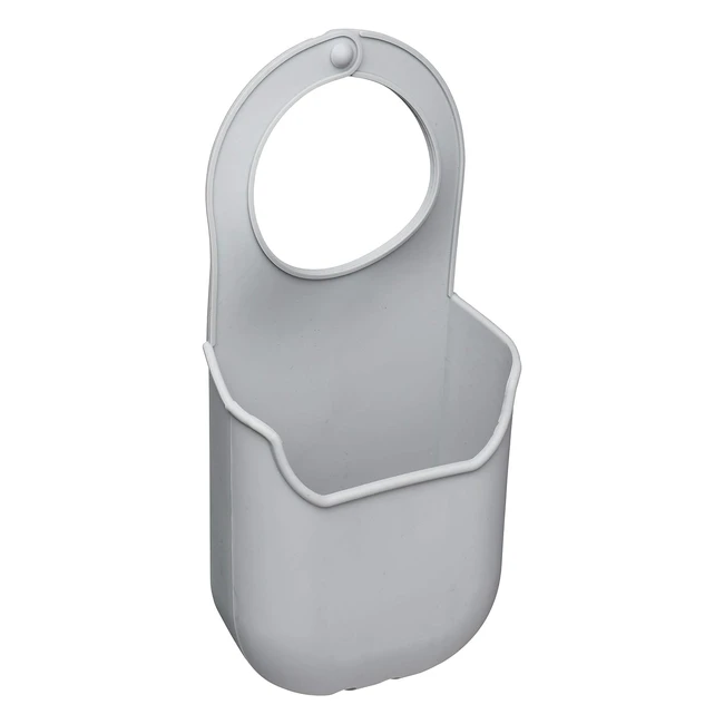 KitchenCraft KCTAPSTORE Kitchen Sponge Holder with Tap Hook - Silicone Grey - Speed Up Washing Up