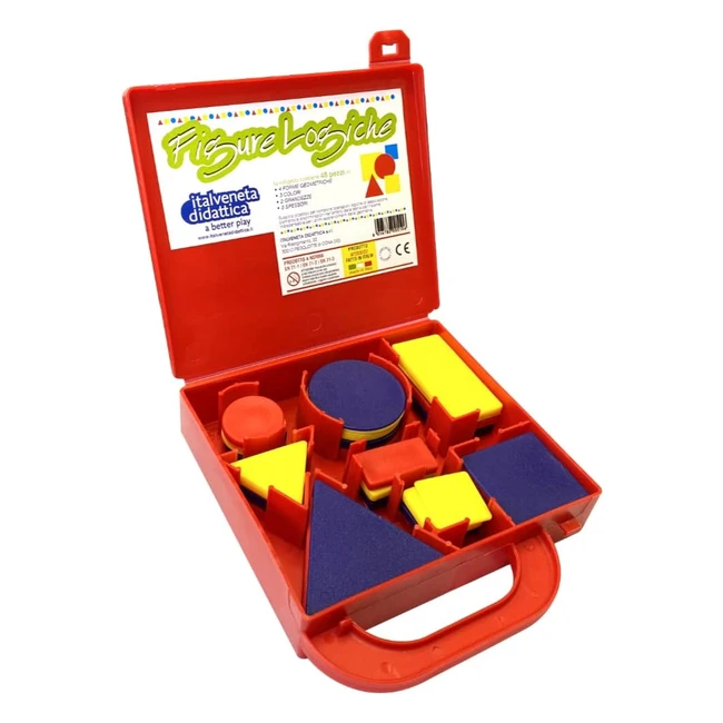 Maletn Italveneta Didctica 510MALETN con Bloques Lgicos de Plstico - Jue