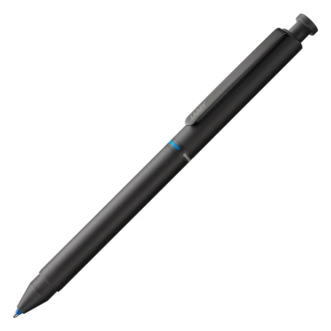 Lamy Penna Multisistema Acciaio Nero - Tratto 0.5mm - HB - Punte Blu e Rossa - Dimensioni 145x1cm