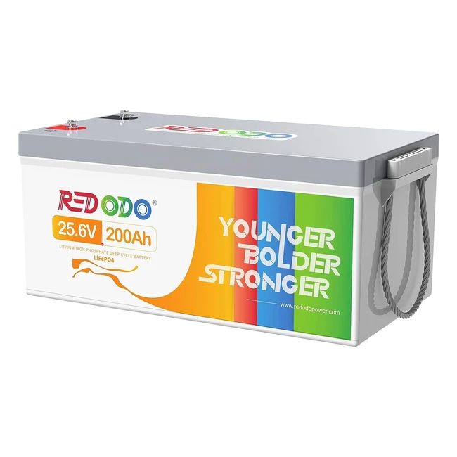 Redodo 24V 200Ah LiFePO4 Batterie mit 5120Wh max Energie - Perfekt fr Inselanl