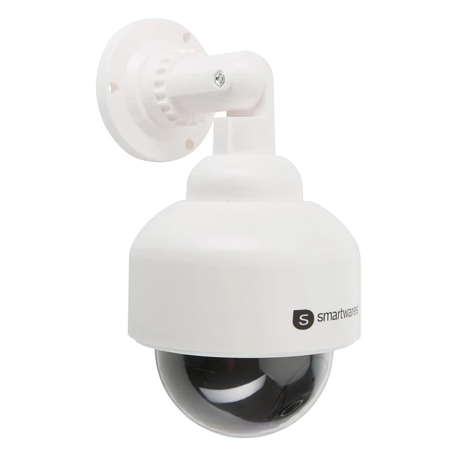Smartwares 1001607 Videocamera Dome Finta Dummy Uso InternoEsterno LED BiancoN