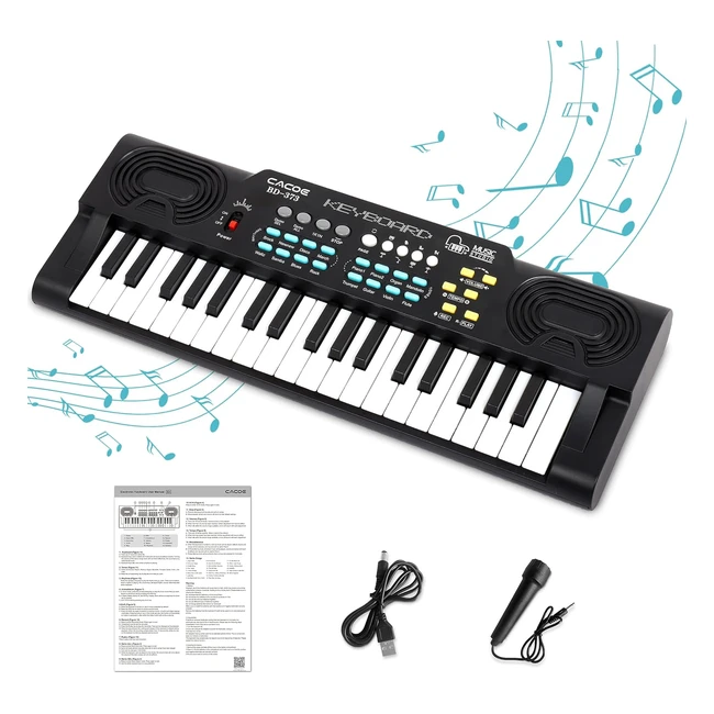 Pianola per Scuola Media e Bambini - 37 Tasti Elettronica Portatile