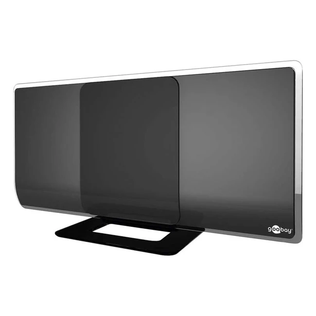 Antenna Goobay 67179 Omnidirezionale Full HD con Amplificatore DVB-T2 DAB+ - Nero