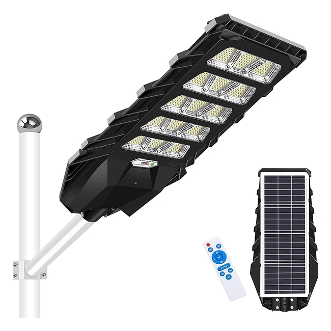 Lampione Solare LEDMO 500W - Pannello Solare 32V40000mAh - 825 LED - Impermeabile