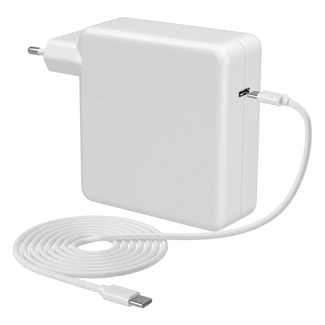 Chargeur USB C 87W MacBook Pro - Rapide et sûr - Compatible avec MacBook Pro 16 15 13 - MacBook Air - Huawei Xiaomi - Avec câble USB C 2m