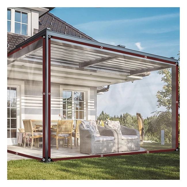 Lonas Impermeables Transparente Exterior - Resistente y Duradero - Toldo Plegable - Anti-UV