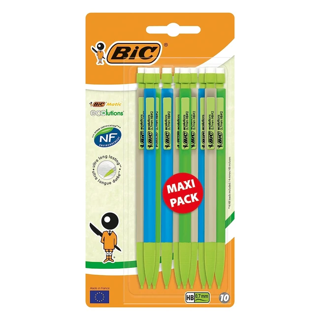 Portamine BIC Matic Ecolutions HB 07mm - Confezione da 10