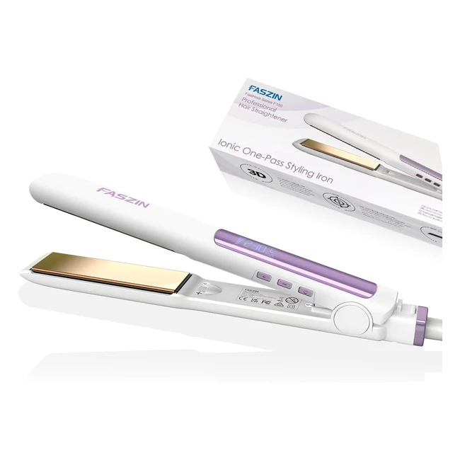 Faszin Piastra per Capelli Professionale - Riscaldamento Rapido, Stile Elegante, Piastra Larga Fluttuante 3D, Doppio Voltaggio