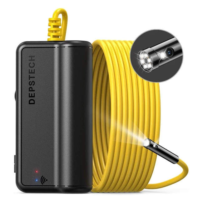 Endoscope WiFi Depstech Double Objectif 1080p HD - Caméra d'Inspection 5m
