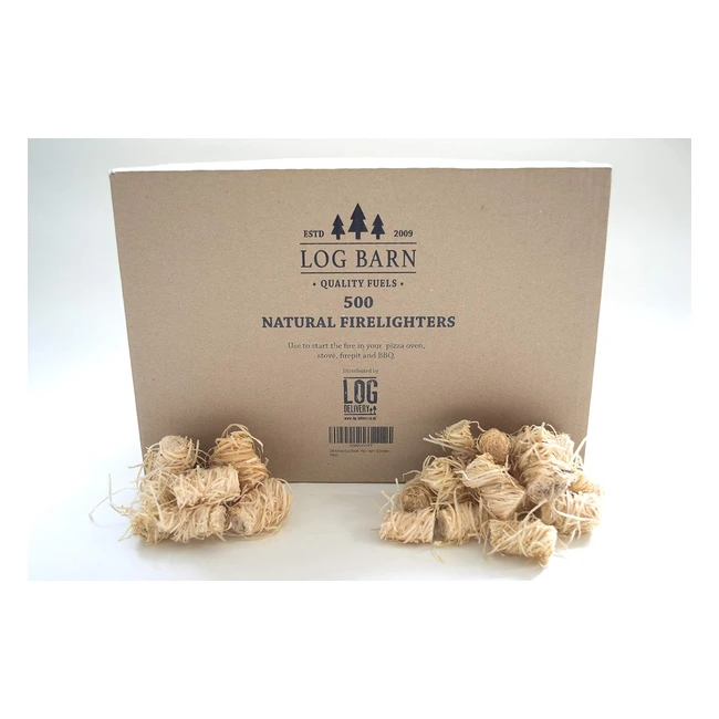 Accendifuoco in Lana Legno Ecologico Naturale - 500 Pezzi