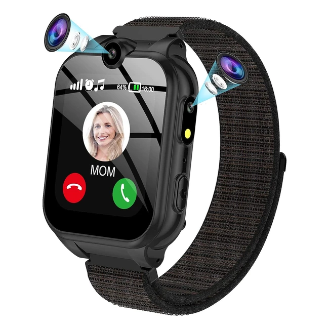 Smartwatch Bambini Chiamata Bidirezionale Musica MP3 Torcia Sveglia Fotocamera P