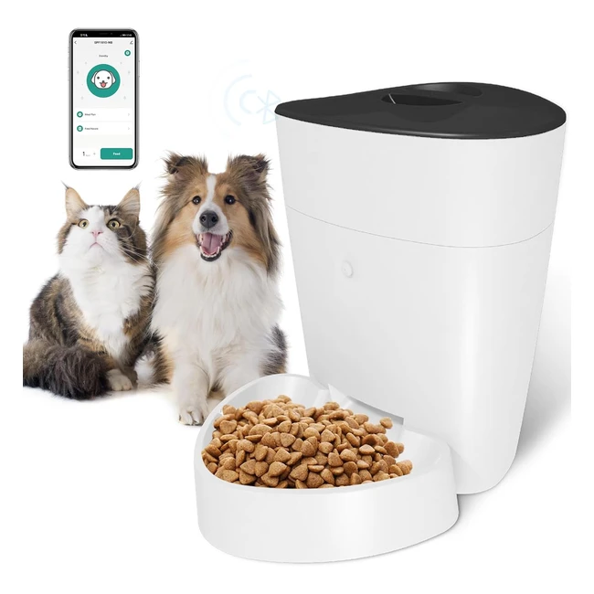 Comedero Gato Automático WiFi 4L - Temporizador 18 Comidas Diarias