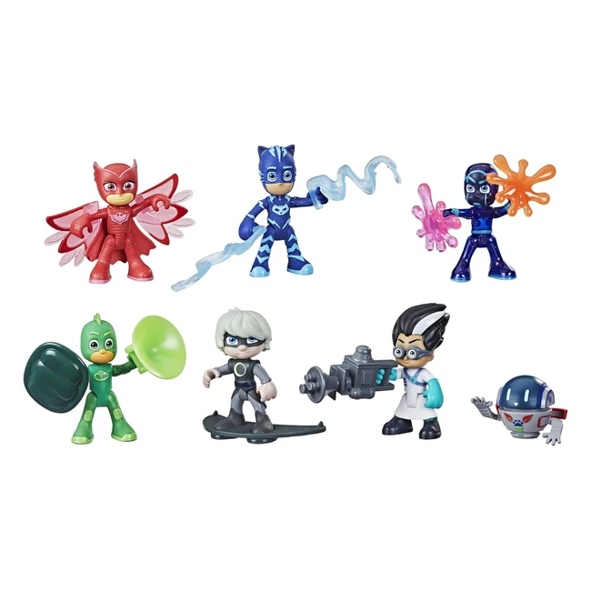 PJ Masks Super Pigiamini Hero and Villain Set - Action Figure Giocattolo