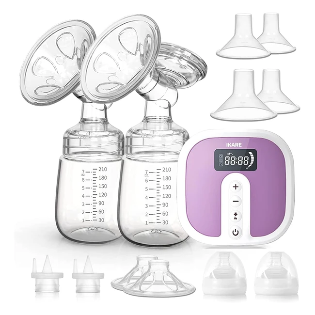 Sacaleches eléctrico Ikare, grado hospitalario, 5 modos y 45 niveles, portátil y silencioso